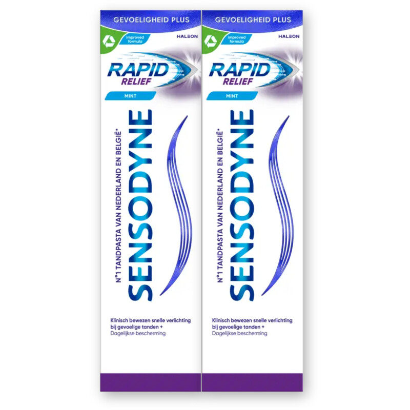Sensodyne Rapid relief dagelijkse tandpasta 2-pack