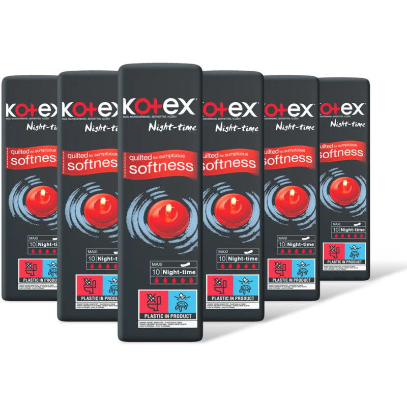 Kotex Maandverband maxi nacht 6-pack