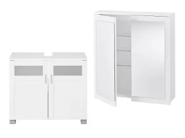 LIVARNO home Onderkast wastafel en spiegelkast Basel