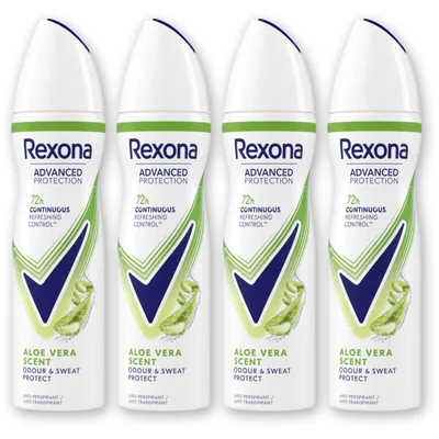 Rexona Fresh aloe vera anti-transp spray 4-pack