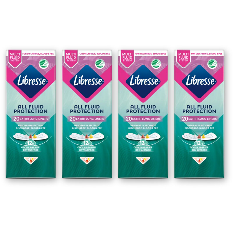 Libresse All fluid protection extra long 4-pack