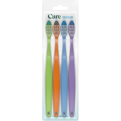 Care Tandenborstels medium 4 pack
