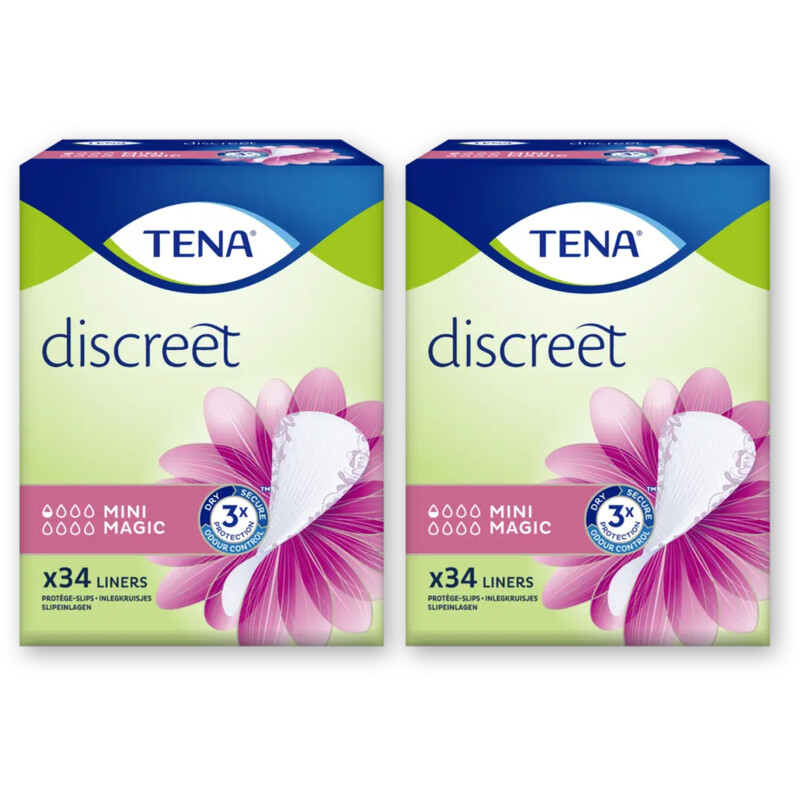 Tena Discreet mini magic inlegkruisjes 2-pack