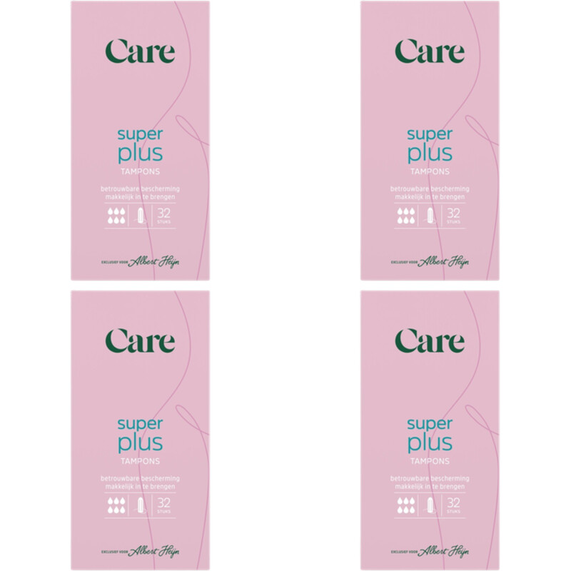 Care Tampons super plus 4-pack