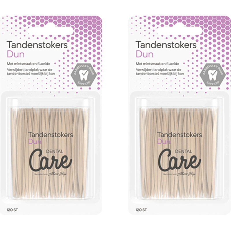 Care Tandenstokers dun 2-pack
