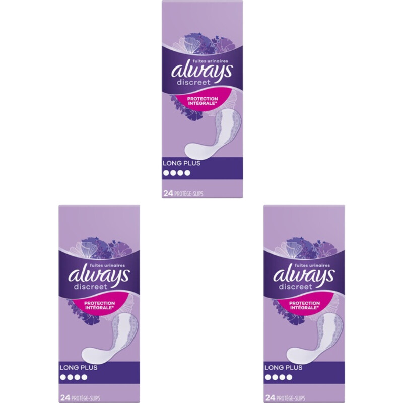 Always Inlegkruisje Discreet Long Plus 3-pack