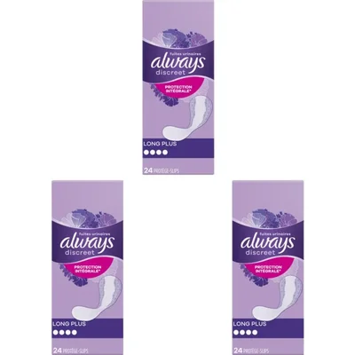 Always Inlegkruisje Discreet Long Plus 3-pack