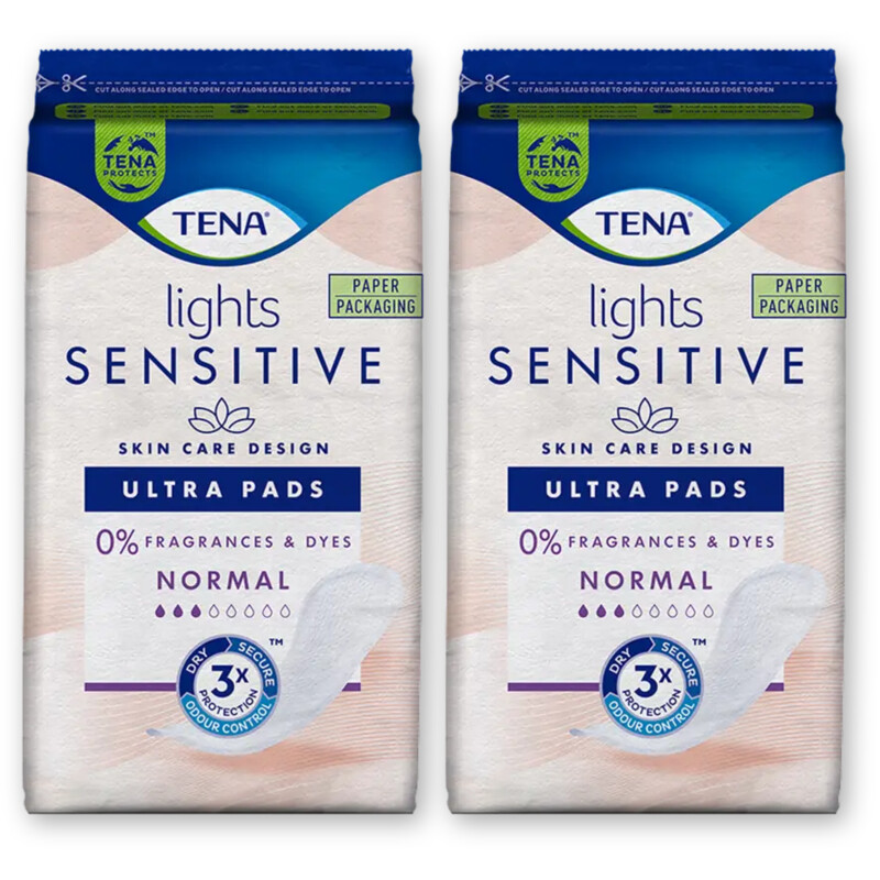 Tena Lights sens normal inlegkruisjes 2-pack