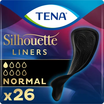 Tena Silhouette noir inlegkruisjes