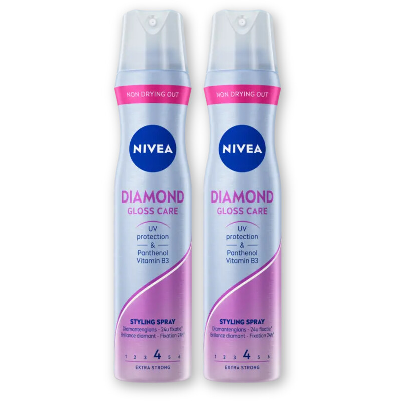 NIVEA Diamond gloss care styling spray 2-pack