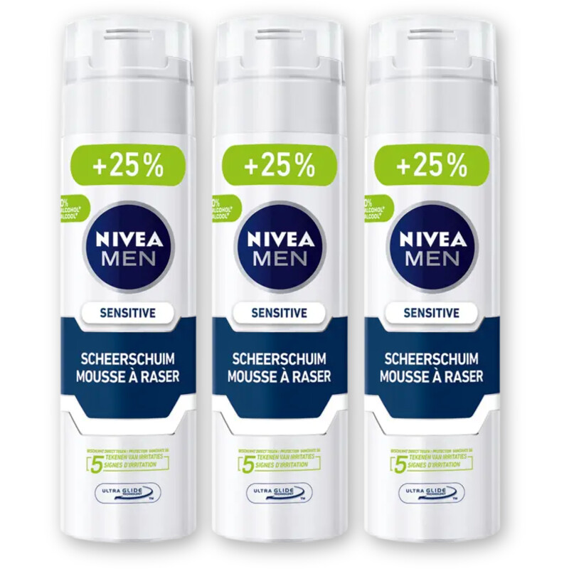 NIVEA Men sens scheerschuim met kamille 3-pack