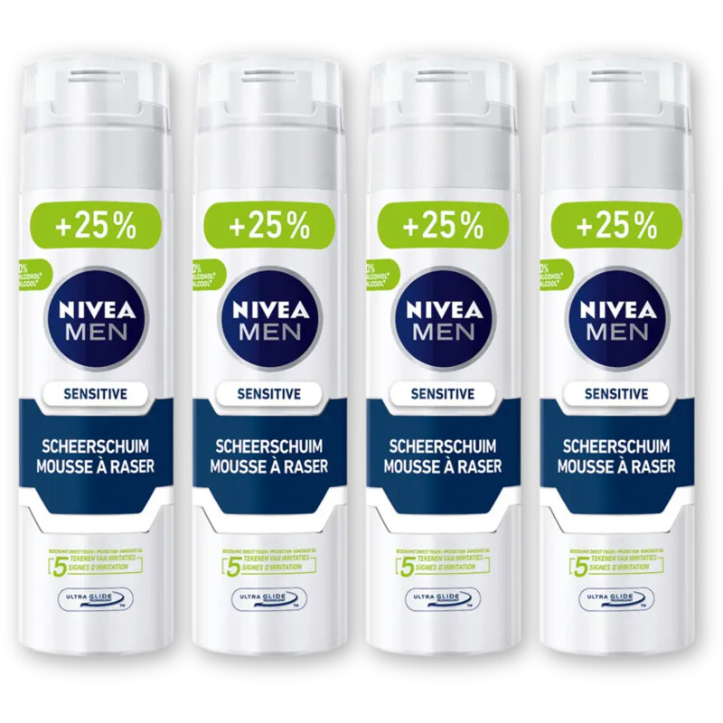 NIVEA Men sens scheerschuim met kamille 4-pack