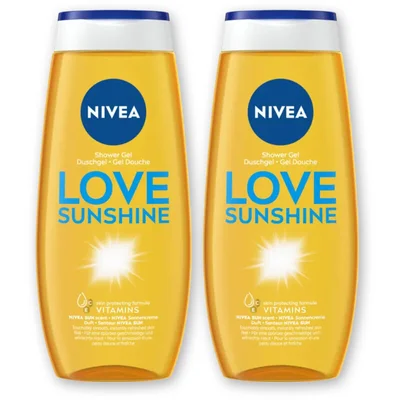 NIVEA Love sunshine douchegel 2-pack
