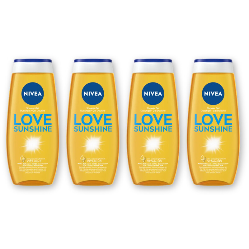 NIVEA Love sunshine douchegel 4-pack