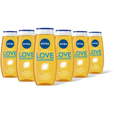NIVEA Love sunshine douchegel 6-pack