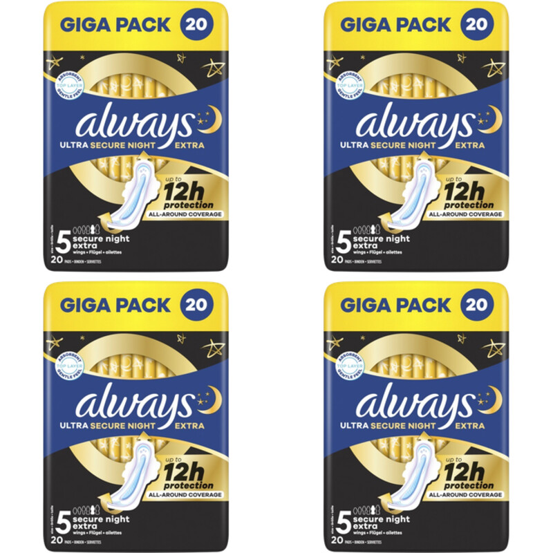 Always night extra wings giga pack 4-pack
