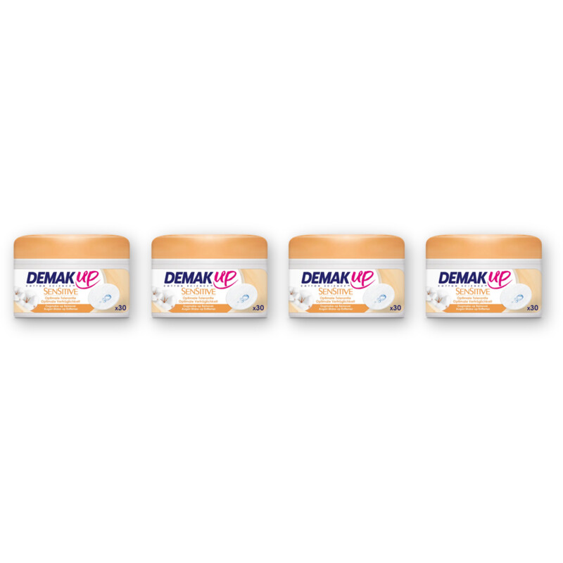 Demak'Up Sensitive oogmake-up remover pads 4-pack