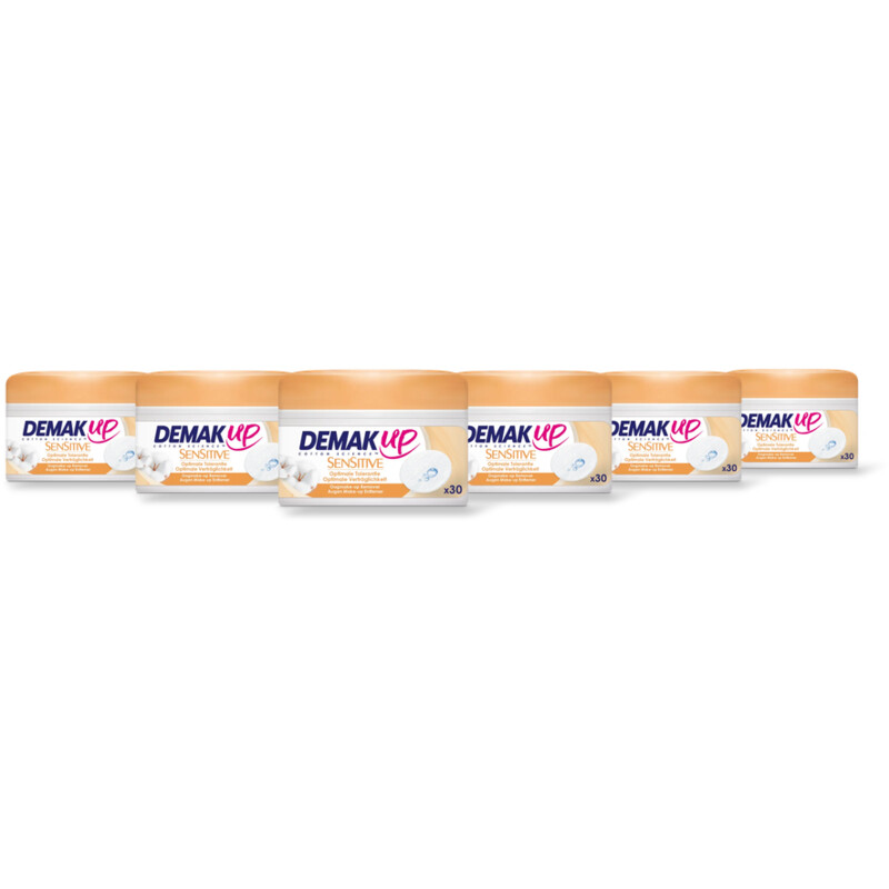 Demak'Up Sensitive oogmake-up remover pads 6-pack