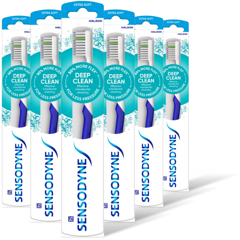 Sensodyne Deep clean tandenborstel 6-pack