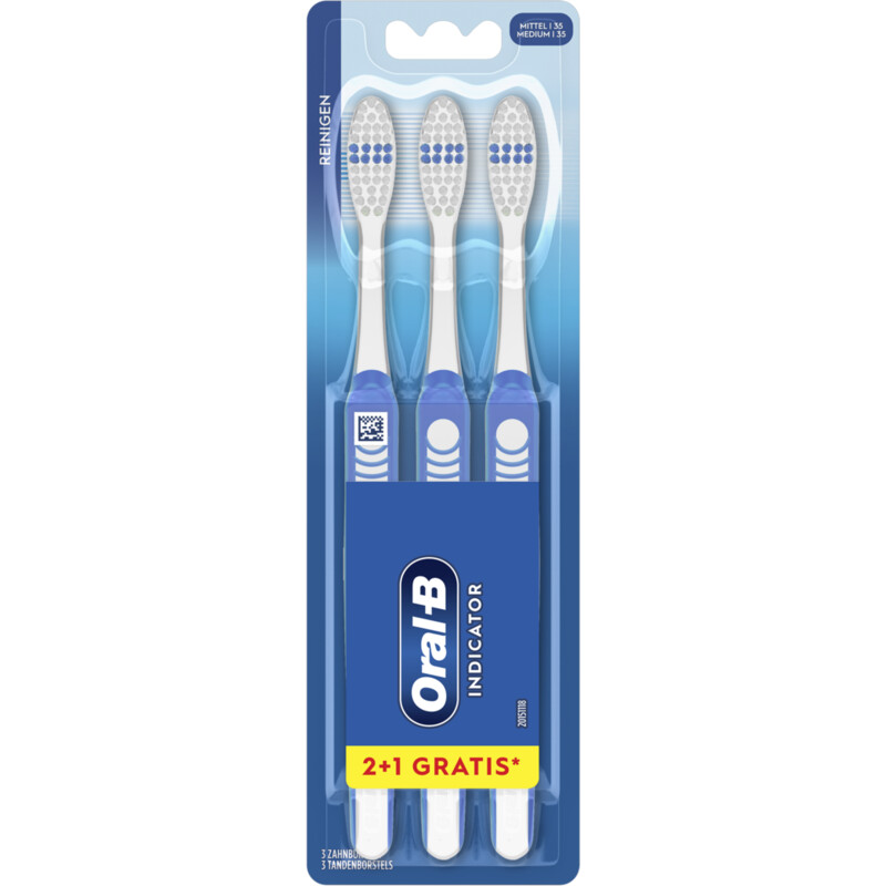 Oral-B 123 classic care tandenborstel 3-pack