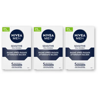 NIVEA Men sensitive after shave balsem 3-pack