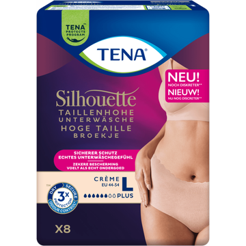Tena Silhouette plus high waist crème L