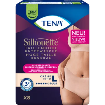 Tena Silhouette plus high waist crème L