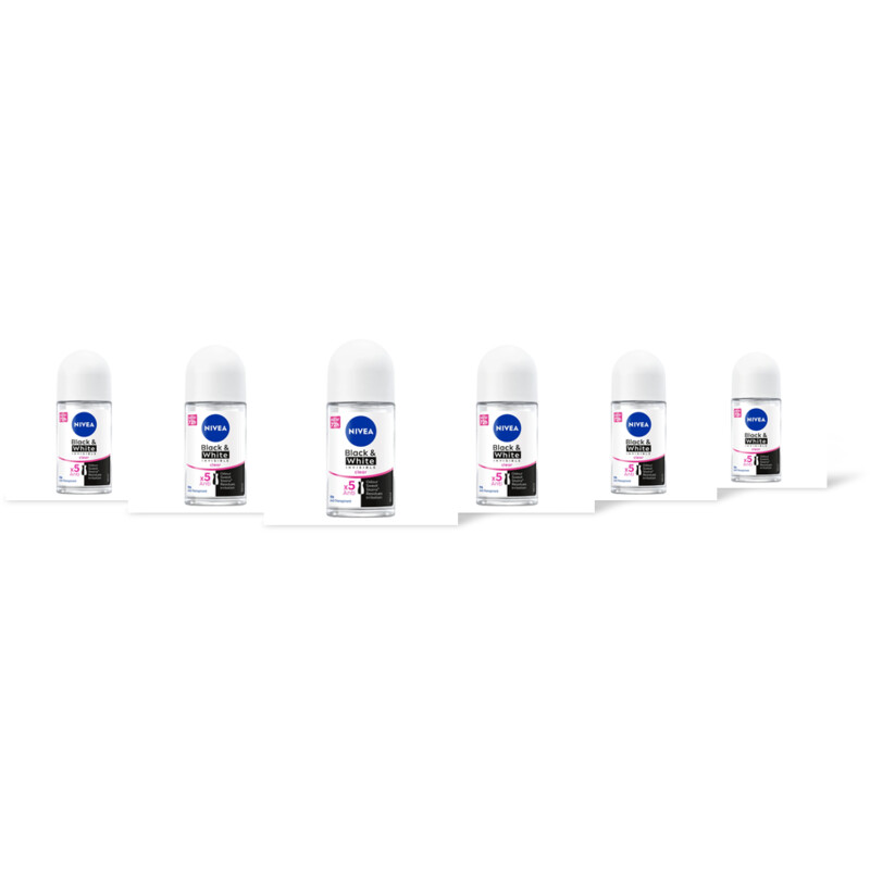 NIVEA Black & white original deo roller 6-pack