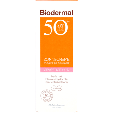 Biodermal Gevoelige huid zonnecreme gezicht spf50