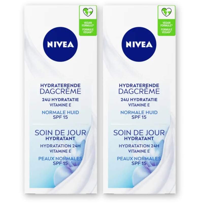 NIVEA Hydraterende dagcreme spf15 nrm huid 2pk