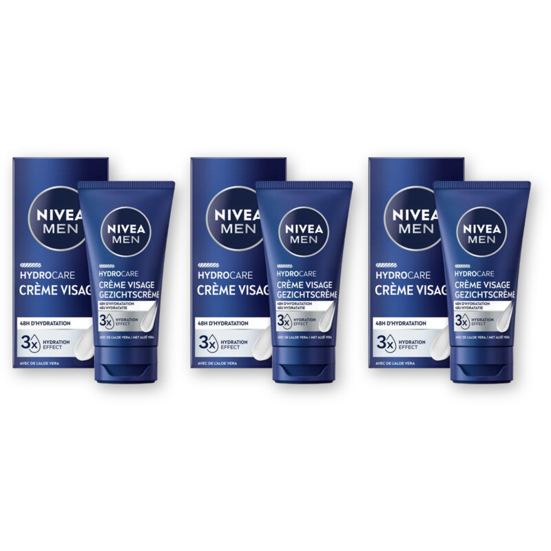 NIVEA Men protect & care gezichtscreme 3-pack