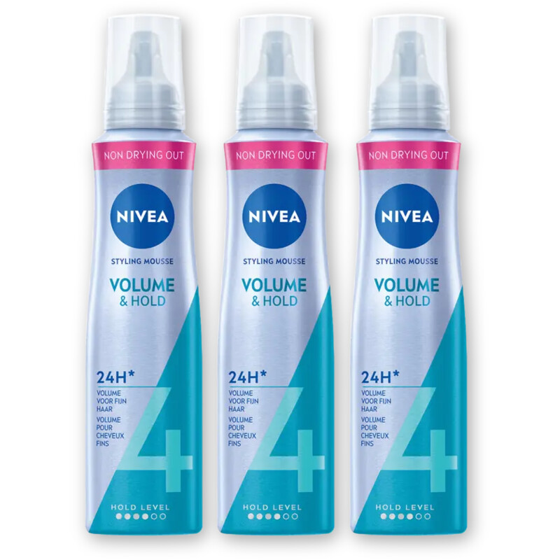 NIVEA Volume care styling mousse 3-pack
