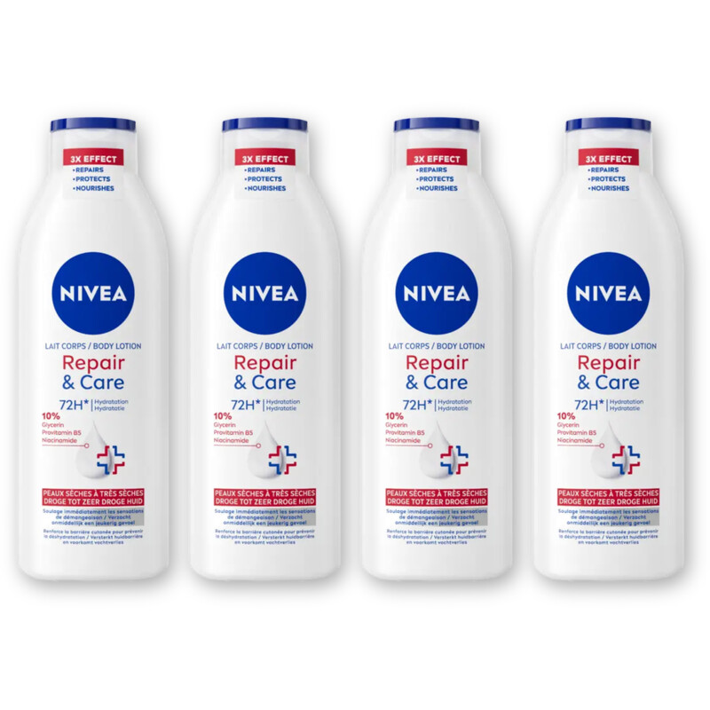 NIVEA Bodylotion repair & care 4-pack