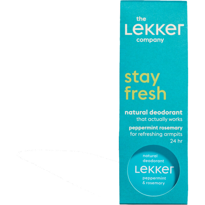 The Lekker Company Natural deodorant peppermint rosemary