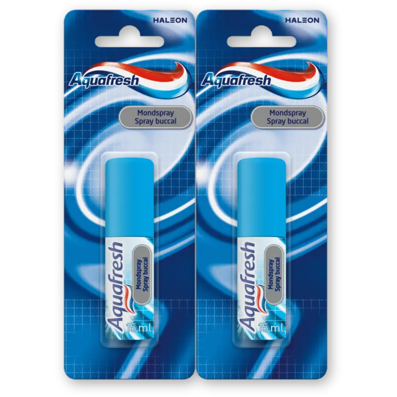 Aquafresh Freshmint mondspray 2-pack