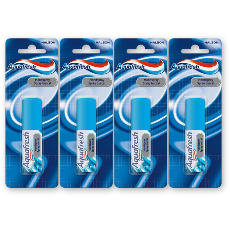 Aquafresh Freshmint mondspray 4-pack