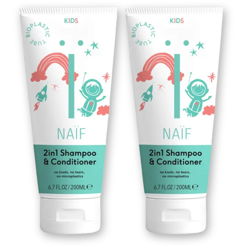 Naïf Kids 2-in-1 shampoo & conditioner 2-pack