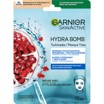 Garnier Skinactive hydra bomb granaatappel mask