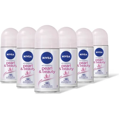 NIVEA Pearl & beauty deodorant roller 6-pack