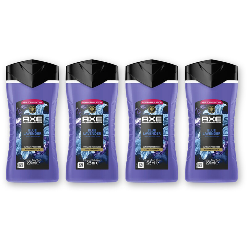 Axe Blue lavender + fine fragrance sg 4-pack