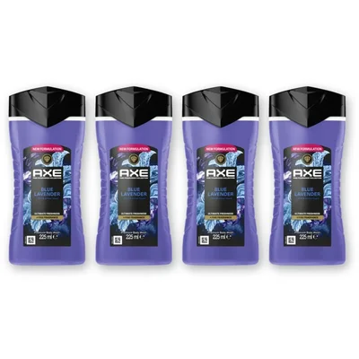 Axe Blue lavender + fine fragrance sg 4-pack