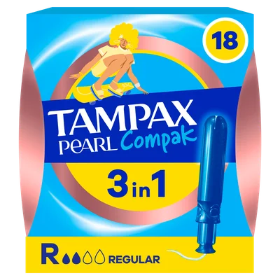 Tampax Tampons compak pearl regular