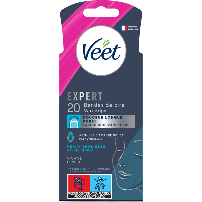 Veet Expert waxstrips gezicht sensitive