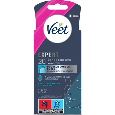 Veet Expert waxstrips gezicht sensitive