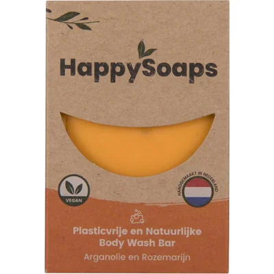 HappySoaps Happy body bar arganolie en rozemarijn