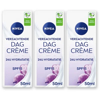 NIVEA Verzachtende dagcreme spf15 3-pack
