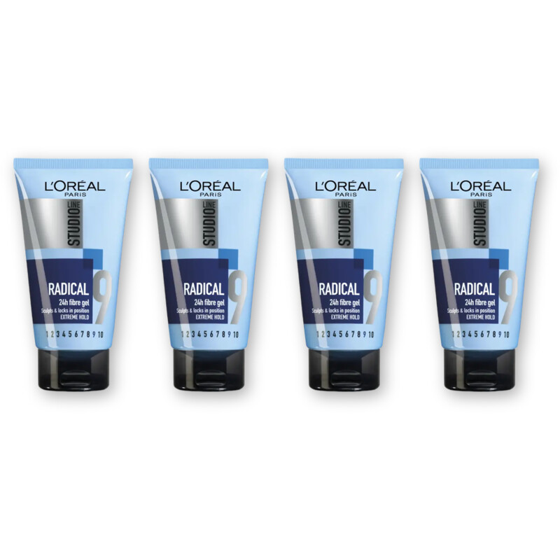 Studio Line Radical fiber gel extreme hard 4-pack