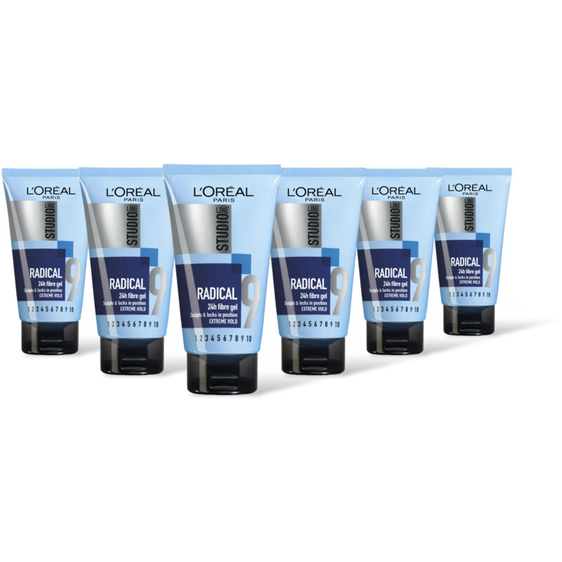 Studio Line Radical fiber gel extreme hard 6-pack
