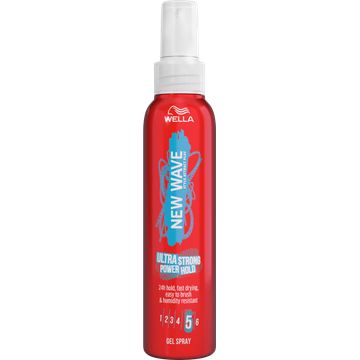 New Wave Ultra strong power hold gelspray