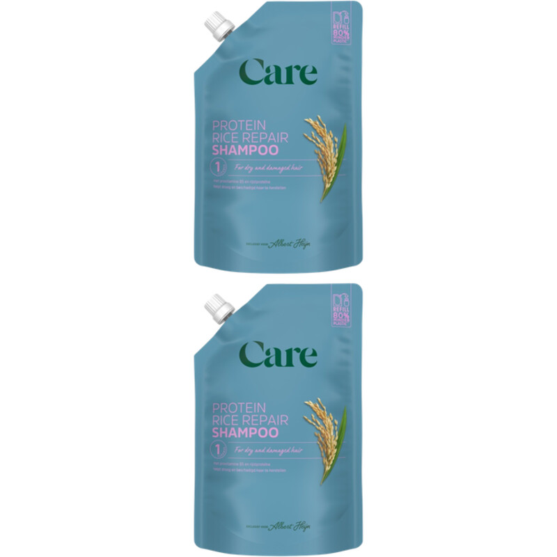 Care Protein rice repair shampoo refill 2pack